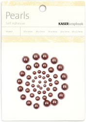 Kaisercraft Self-Adhesive Pearls 50/Pkg Chocolate Kaisercraft Self-Adhesive Pearls 50/Pkg Chocolate